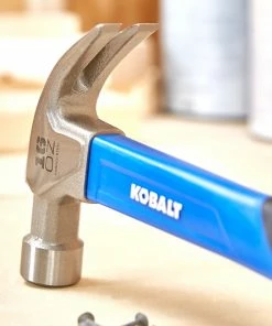 Kobalt Hammers 16-oz Smoothed Face Steel Head Fiberglass Claw Hammer -Cheap Kobalt Store 18386338