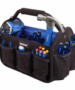 Kobalt Tool Bags Blue Black Polyester 15-in Tool Tote -Cheap Kobalt Store 40642741 scaled