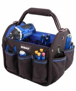Kobalt Tool Bags Blue Black Polyester 12-in Tool Tote -Cheap Kobalt Store 40642751 scaled