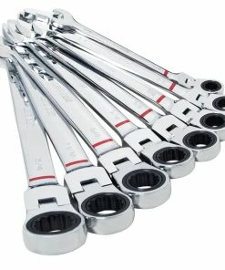 Kobalt Ratchet Wrenches & Sets 8-Piece Set 12-Point Standard (SAE) Flexible Head Ratchet Wrench Set