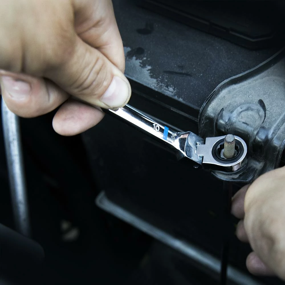 Kobalt Ratchet Wrenches & Sets 8-Piece Set 12-Point Metric Flexible Head Ratchet Wrench Set 8 Kobalt Ratchet Wrenches & Sets 8-Piece Set 12-Point Metric Flexible Head Ratchet Wrench Set - Image 8