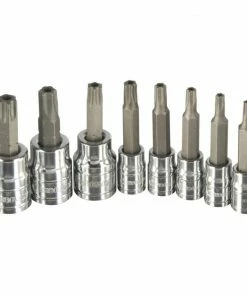 Kobalt Driver Sockets & Sets 8-Piece 1/4-in; 3/8-in Drive Set Tamper-Proof Torx Bit Tamper-Proof Driver Socket Set