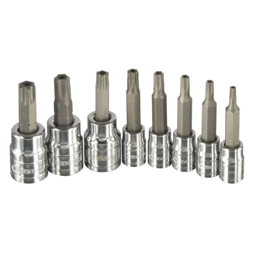 Kobalt Driver Sockets & Sets 8-Piece 1/4-in; 3/8-in Drive Set Tamper-Proof Torx Bit Tamper-Proof Driver Socket Set 1 Kobalt Driver Sockets & Sets 8-Piece 1/4-in; 3/8-in Drive Set Tamper-Proof Torx Bit Tamper-Proof Driver Socket Set