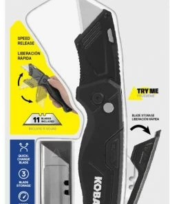 Kobalt Utility Knives Speed Release 10-Blade Folding Utility Knife with On Tool Blade Storage -Cheap Kobalt Store 41467704
