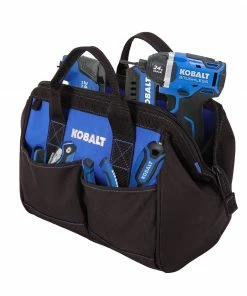 Kobalt Tool Bags Blue Black Polyester 12-in Tool Bag -Cheap Kobalt Store 42143429 scaled