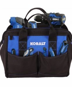 Kobalt Tool Bags Blue Black Polyester 12-in Tool Bag -Cheap Kobalt Store 42143431 scaled