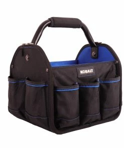 Kobalt Tool Bags Blue Black Polyester 12-in Tool Tote -Cheap Kobalt Store 42143652