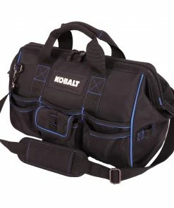 Kobalt Tool Bags Blue Black Polyester 16-in Zippered Cargo Bag -Cheap Kobalt Store 42143875 scaled