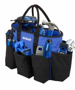Kobalt Tool Bags Blue Black Polyester 14-in Tool Bag -Cheap Kobalt Store 42143959 scaled