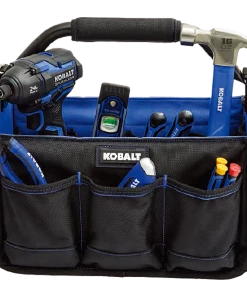 Kobalt Tool Bags Blue Black Polyester 15-in Tool Tote -Cheap Kobalt Store 42144089
