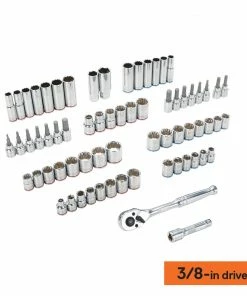 Kobalt Mechanics Tool Sets 154-Piece Standard (SAE) and Metric Combination Polished Chrome Mechanics Tool Set (1/4-in; 3/8-in) -Cheap Kobalt Store 42182653
