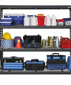 Kobalt Freestanding Shelving Units 77-in W x 24-in D x 72-in H 4-Tier Heavy Duty Steel Utility 12 Kobalt Freestanding Shelving Units 77-in W x 24-in D x 72-in H 4-Tier Heavy Duty Steel Utility -Cheap Kobalt Store 42193274 scaled