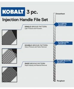 Kobalt Files 8-in Smooth File Set File -Cheap Kobalt Store 42253309