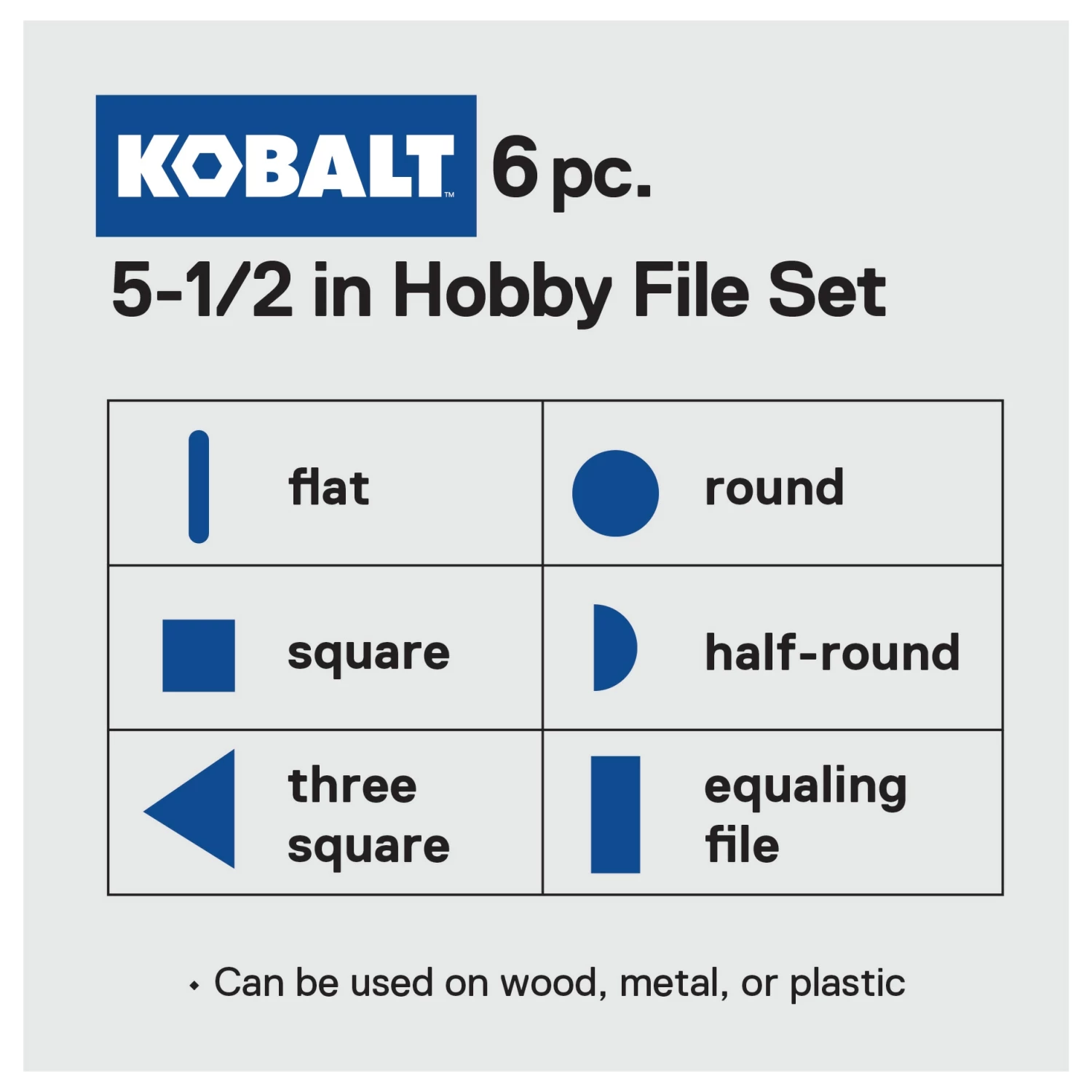 Kobalt Files 5.5-in Smooth File Set File 6 Kobalt Files 5.5-in Smooth File Set File - Image 6
