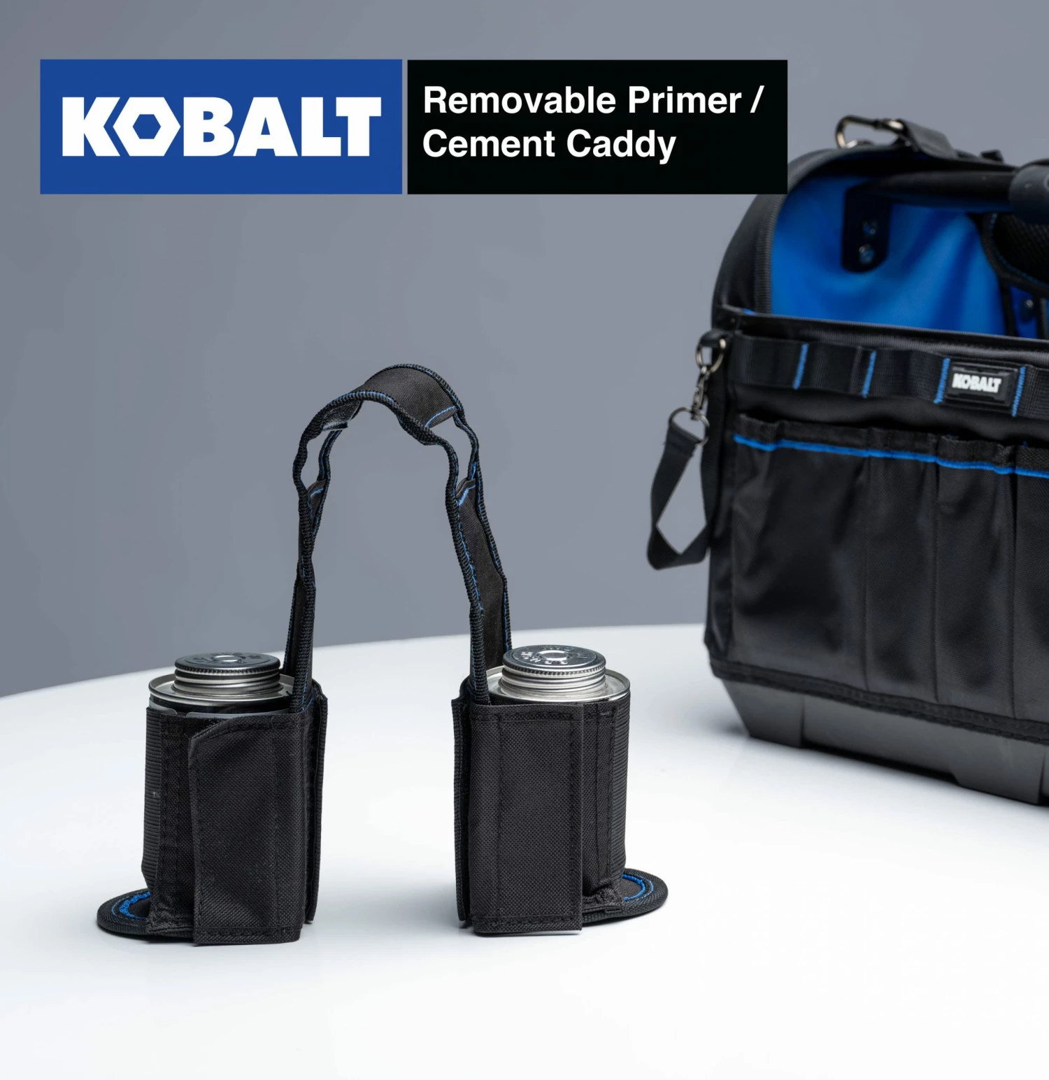 Kobalt Tool Bags Plumbing Tool Bag with Caddy Black, Blue Polyester 12.99-in 4 Kobalt Tool Bags Plumbing Tool Bag with Caddy Black, Blue Polyester 12.99-in - Image 4