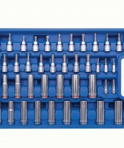 Kobalt Mechanics Tool Sets 250-Piece Standard (SAE) and Metric Combination Polished Chrome Mechanics Tool Set (1/4-in; 3/8-in) -Cheap Kobalt Store 42394139 scaled
