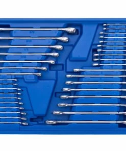 Kobalt Mechanics Tool Sets 250-Piece Standard (SAE) and Metric Combination Polished Chrome Mechanics Tool Set (1/4-in; 3/8-in) -Cheap Kobalt Store 42702394 scaled