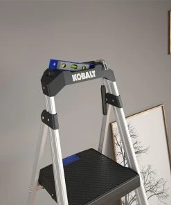 Kobalt Step Stools 2-Step 250-lb Capacity Aluminum Foldable Step Stool -Cheap Kobalt Store 43350870