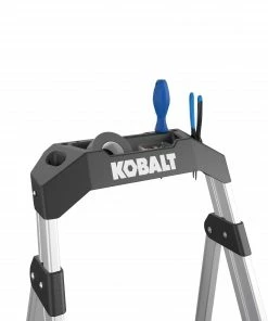 Kobalt Step Stools 3-Step 250-lb Capacity Aluminum Foldable Step Stool -Cheap Kobalt Store 43410324