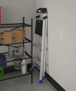 Kobalt Step Stools 3-Step 250-lb Capacity Aluminum Foldable Step Stool -Cheap Kobalt Store 43410331