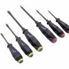 Kobalt Screwdrivers 6-Piece Tpr/Thermoplastic Rubber Handle Slottedhead and Phillips Screwdriver Set