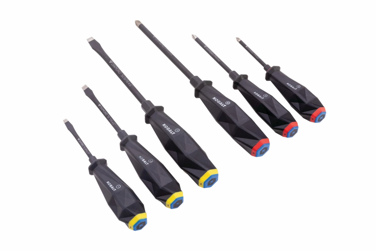 Kobalt Screwdrivers 6-Piece Tpr/Thermoplastic Rubber Handle Slottedhead and Phillips Screwdriver Set 1 Kobalt Screwdrivers 6-Piece Tpr/Thermoplastic Rubber Handle Slottedhead and Phillips Screwdriver Set