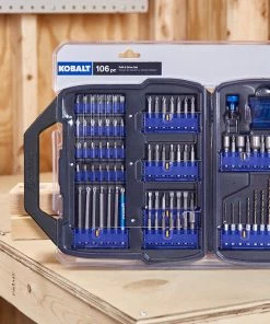 Kobalt Screwdriver Bits Set Shank Screwdriver Bit Set (106-Piece) -Cheap Kobalt Store 44018140