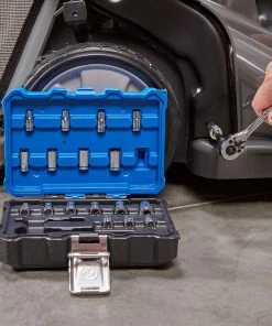 Kobalt Mechanics Tool Sets 20-Piece Standard (SAE) and Metric Combination Polished Chrome Mechanics Tool Set (1/4-in) -Cheap Kobalt Store 44282274