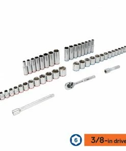 Kobalt Mechanics Tool Sets 135-Piece Standard (SAE) and Metric Combination Polished Chrome Mechanics Tool Set (1/4-in; 3/8-in) 9 Kobalt Mechanics Tool Sets 135-Piece Standard (SAE) and Metric Combination Polished Chrome Mechanics Tool Set (1/4-in; 3/8-in) -Cheap Kobalt Store 44317390