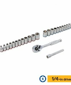 Kobalt Mechanics Tool Sets 135-Piece Standard (SAE) and Metric Combination Polished Chrome Mechanics Tool Set (1/4-in; 3/8-in) 8 Kobalt Mechanics Tool Sets 135-Piece Standard (SAE) and Metric Combination Polished Chrome Mechanics Tool Set (1/4-in; 3/8-in) -Cheap Kobalt Store 44317393