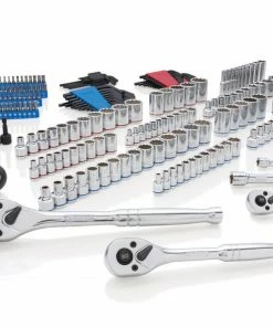 Kobalt Mechanics Tool Sets 309-Piece Standard (SAE) and Metric Combination Polished Chrome Mechanics Tool Set (1/4-in; 3/8-in) 25 Kobalt Mechanics Tool Sets 309-Piece Standard (SAE) and Metric Combination Polished Chrome Mechanics Tool Set (1/4-in; 3/8-in) -Cheap Kobalt Store 44380414 scaled