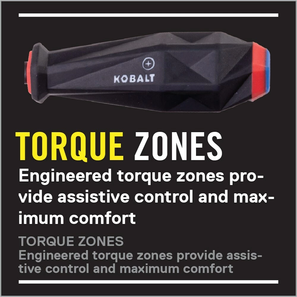 Kobalt Screwdrivers 6-Piece Tpr/Thermoplastic Rubber Handle Slottedhead and Phillips Screwdriver Set 3 Kobalt Screwdrivers 6-Piece Tpr/Thermoplastic Rubber Handle Slottedhead and Phillips Screwdriver Set - Image 3