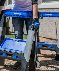 Kobalt Saw Horses 30.63-in W x 33.5-in H Adjustable Pp and Steel Construction Saw Horse (1000-lb Capacity) 26 Kobalt Saw Horses 30.63-in W x 33.5-in H Adjustable Pp and Steel Construction Saw Horse (1000-lb Capacity) -Cheap Kobalt Store 44628184 scaled