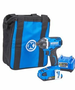 Kobalt Impact Drivers 24-volt Max Variable Speed Brushless Cordless Impact Driver (1-Battery Included) -Cheap Kobalt Store 45231352