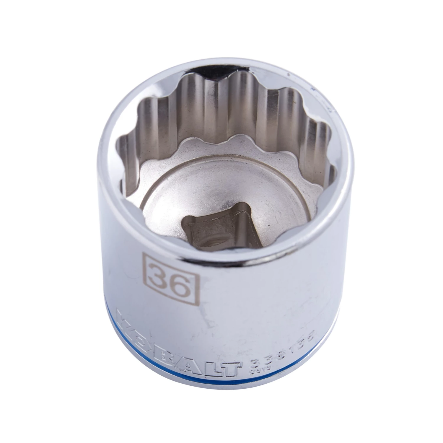 Kobalt Sockets & Socket Sets Metric 1/2-in Drive 12-point 36-mm Shallow Socket 2 Kobalt Sockets & Socket Sets Metric 1/2-in Drive 12-point 36-mm Shallow Socket - Image 2