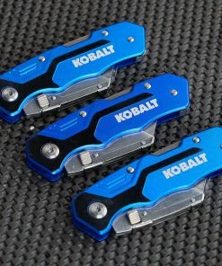 Kobalt Utility Knives 18mm 3-Blade Folding Utility Knife 10 Kobalt Utility Knives 18mm 3-Blade Folding Utility Knife -Cheap Kobalt Store 45433090