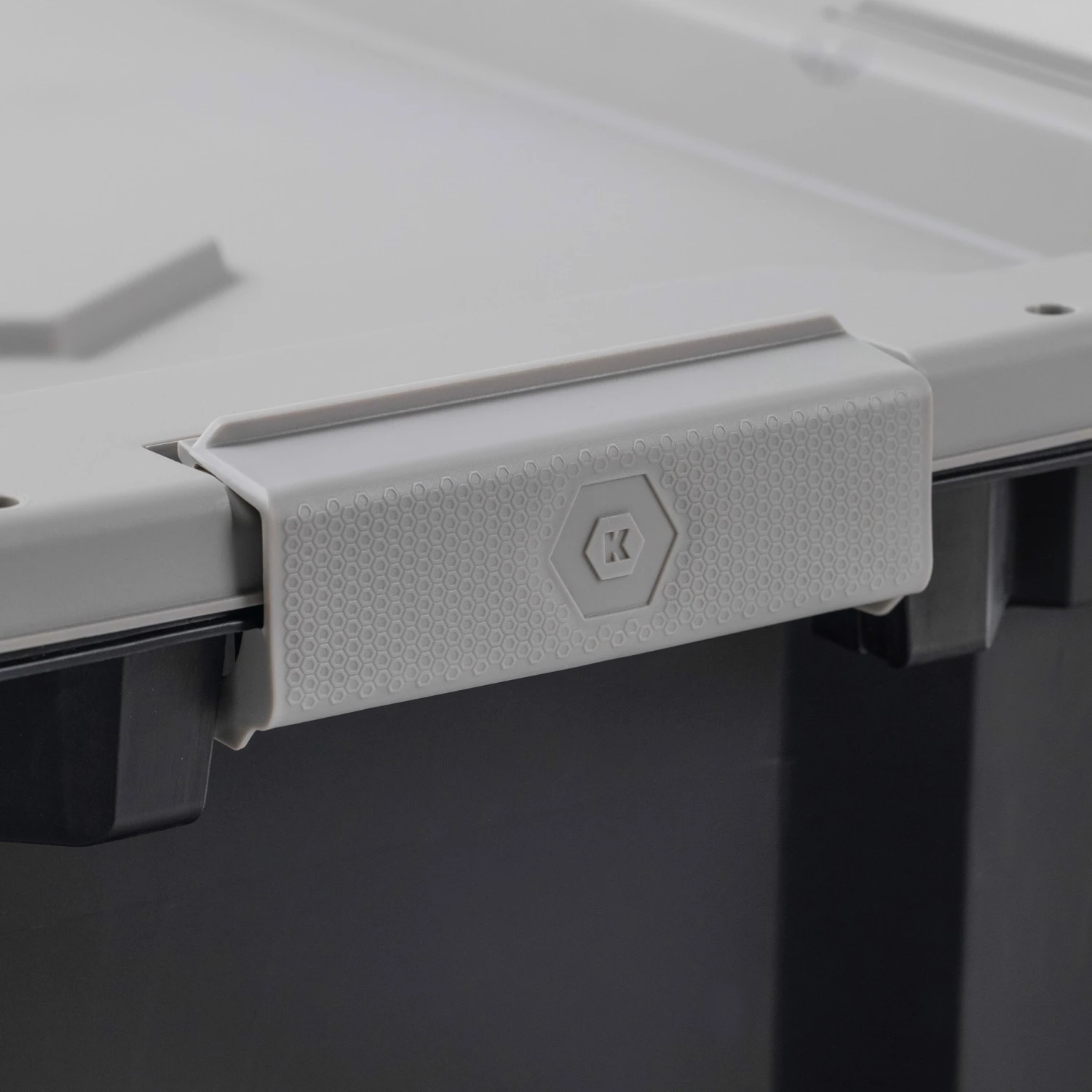 Kobalt Plastic Storage Totes X-large 24-Gallon (96-Quart) Grey Tote Latching Lid 4 Kobalt Plastic Storage Totes X-large 24-Gallon (96-Quart) Grey Tote Latching Lid - Image 4